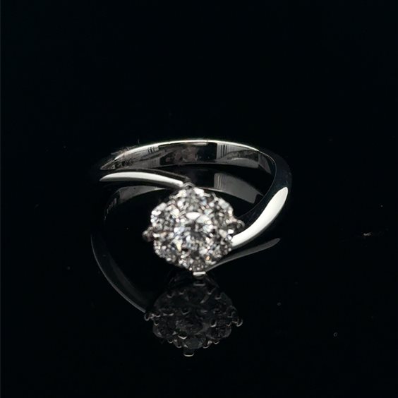 Anello Cianfrone Gioielli Donna Solitario in Oro Diamante 0.59 Ct ANOR-78-198 - ANOR-78-198